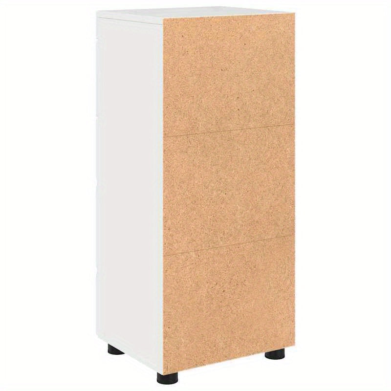 Hoogglans Witte Badkamerkast – Badmeubel – Opbergkast – Badkamerkastje – Kastje – Compact Formaat 37x31,5x82 cm – Duurzaam Verwerkt Hout
