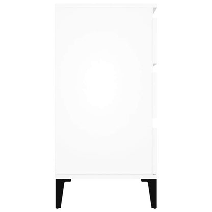 Sideboard 60x35x70cm bewerkt wood wit Removable storage practical