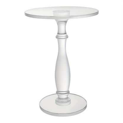 Moderne Rond Tafel – Salontafel – Bijzettafel – Lounge Tafel – Koffietafel – Transparant Acryl – Sterk 39,9 KG Draagvermogen – Ruimtebesparend & Makkelijk In Elkaar Te Zetten