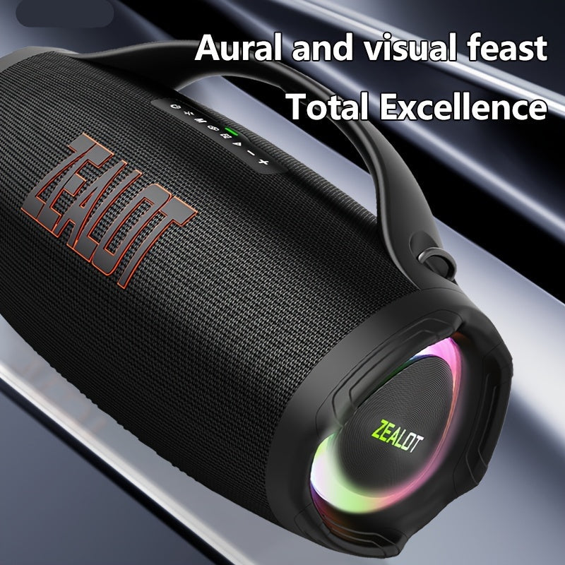 Draagbare Bluetooth Speaker – Draadloze Speaker – Outdoor Speaker – Wireless Speaker – Party Speaker – 160W Krachtig Geluid – 60 Uur Batterijduur – IPX5 Waterbestendig – Snelladen – Zwarte Met Rode Accenten