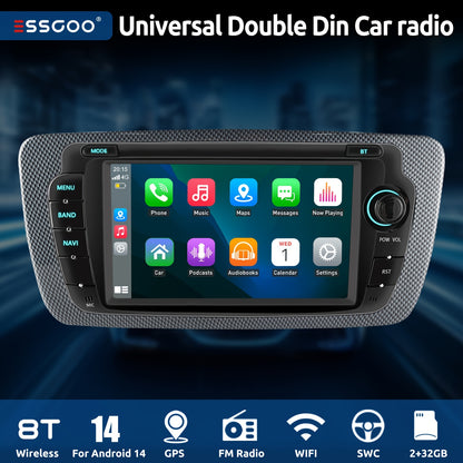 7-inch Touchscreen Autoradio – Multimedia Speler – Navigatiesysteem – Inbouw Radio – Auto Entertainment – Draadloze CarPlay & Android Auto – GPS Met Wi-Fi