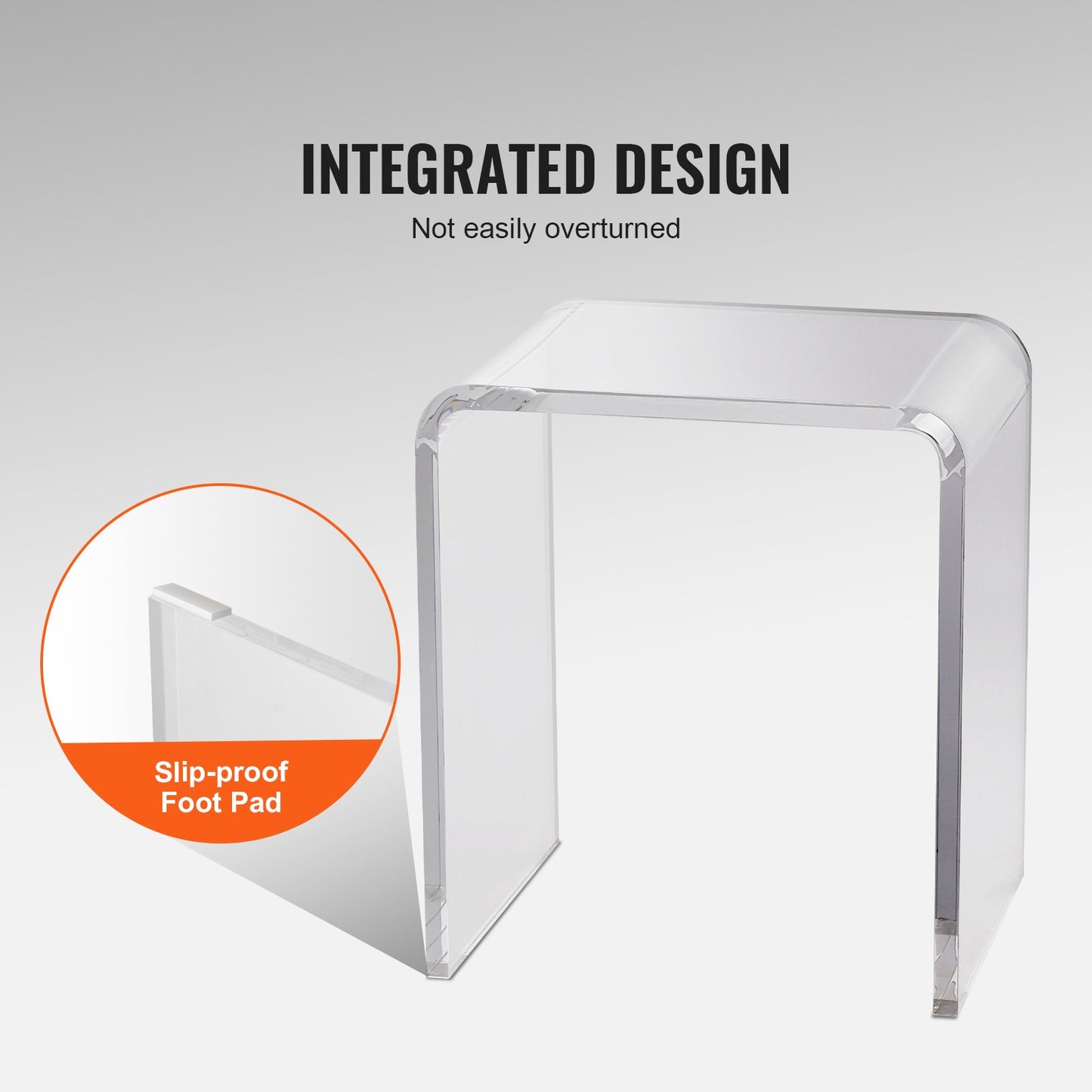 Acryl Bijzettafels – Bijzettafel Set – Side Table – Salontafel – Nachtkastje – Transparant Design – 41,5x30,5x46 cm – 18 mm Dik Acryl