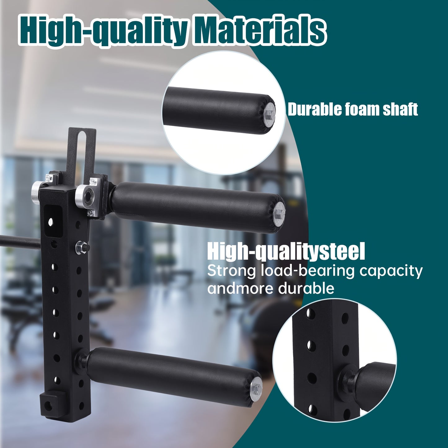 Leg Extension Attachment – Verstelbare Leg Curl – Squat Rack Accessoire – Been Trainmachine – Fitness Leg Equipment – Draagvermogen 120kg – Hoogwaardig Staal & Comfortabel Schuim