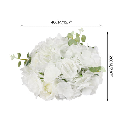 Bloemenbollen – Sierbloemen – Kunstbloemen – Feestdecoratie – Bloemenbol Wit – Set Van 10 Stuks – Diameter 19,9 cm – Onderhoudsvriendelijk & Allergievriendelijk