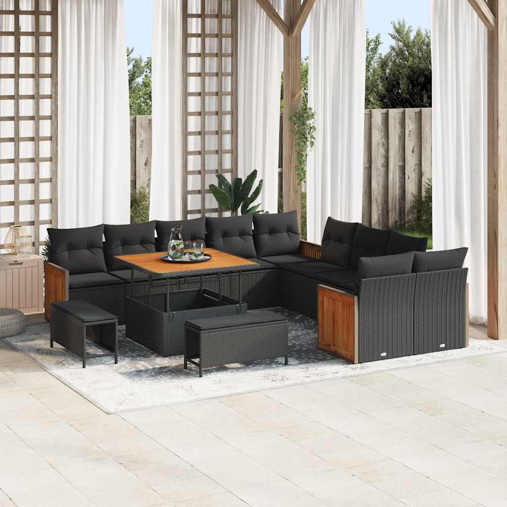 Tuinbank – Buitenbank – Loungeset – Tuinmeubel – Zitbank – 5-zits – Weerbestendig Poly Rattan – Modulair Ontwerp