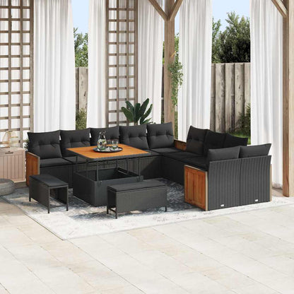 Tuinbank – Buitenbank – Loungeset – Tuinmeubel – Zitbank – 5-zits – Weerbestendig Poly Rattan – Modulair Ontwerp