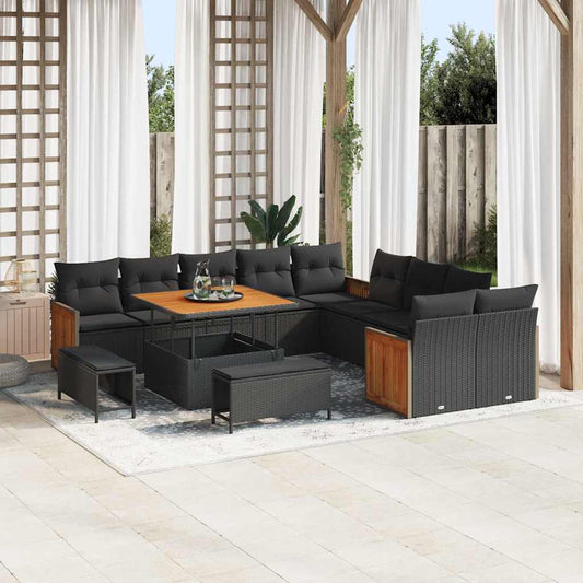 Tuinbank – Buitenbank – Loungeset – Tuinmeubel – Zitbank – 5-zits – Weerbestendig Poly Rattan – Modulair Ontwerp