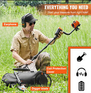 Metaal Detector - Professionele - met LCD-scherm -7 modi -Verstelbare hoogte - 10 inch zoekspoel - Volwassenen en Kinderen - QUORE