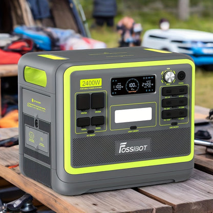 Powerstation – Draagbare Stroomgenerator – Zonne-Generator – Mobiele Energiecentrale – Powerbank – 2048Wh Capaciteit – 2400W Continu Vermogen – Groen