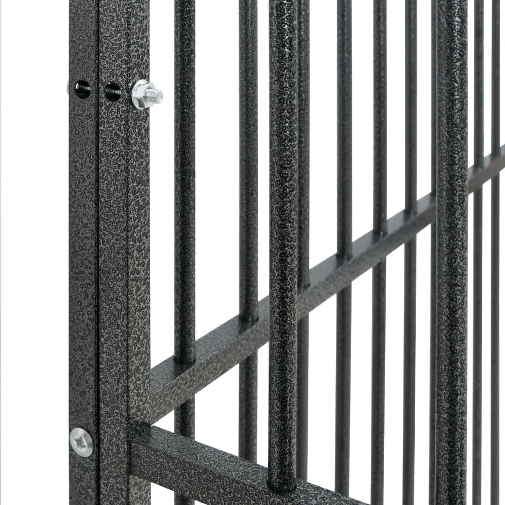 Dierenren – Hondenren – Puppyren – Konijnenren – Dierenkooi – 300x100x100 cm – Robuust Gegalvaniseerd Staal – Semi-Open Bovenkant Met Gemakkelijke Toegang
