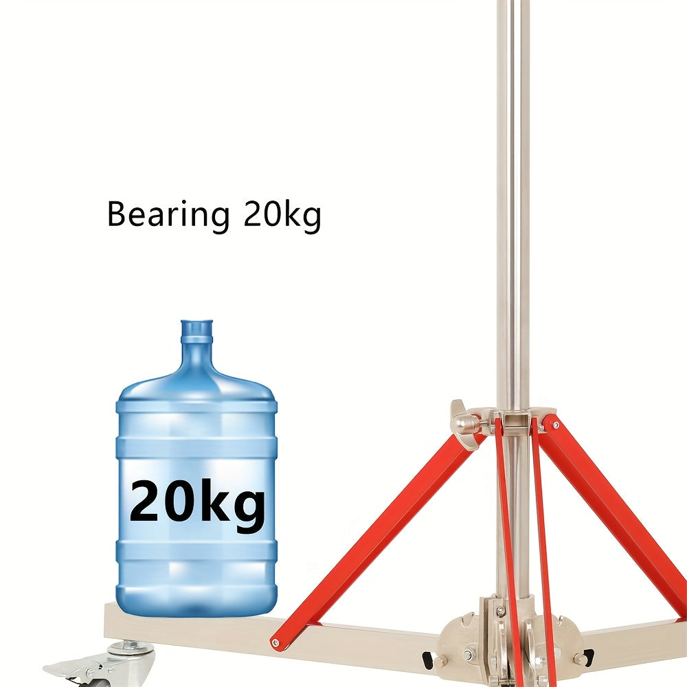 Lampstatief – Lichtstatief – Katrolstatief – Statieven – Opbouwstatief – RVS 320 cm – Verstelbare Schuine Arm en Zandzak