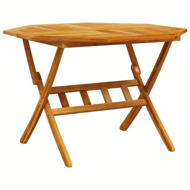 Opvouwbare Tuin- En Picknicktafel – Tuintafel - Opvouwbare Tafel – Kampeertafel – Buitentafel – Acaciahout – Compact – Draagbaar – 110 X 75 Cm