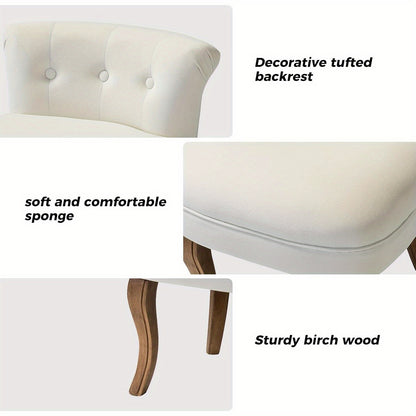 Make-up krukje – make-up stoel – schminkkruk – poef – kaptafel kruk – fluweel bekleed – memory foam zitting – stevige houten poten – comfortabel zitcomfort – eenvoudig te monteren
