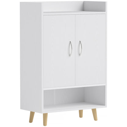 Schoenenkast – Schoenopberger – Schoenrek – Schoenenschuif – Schoenmeubel – Wit – Compact 12 Paar – Duurzaam Hout