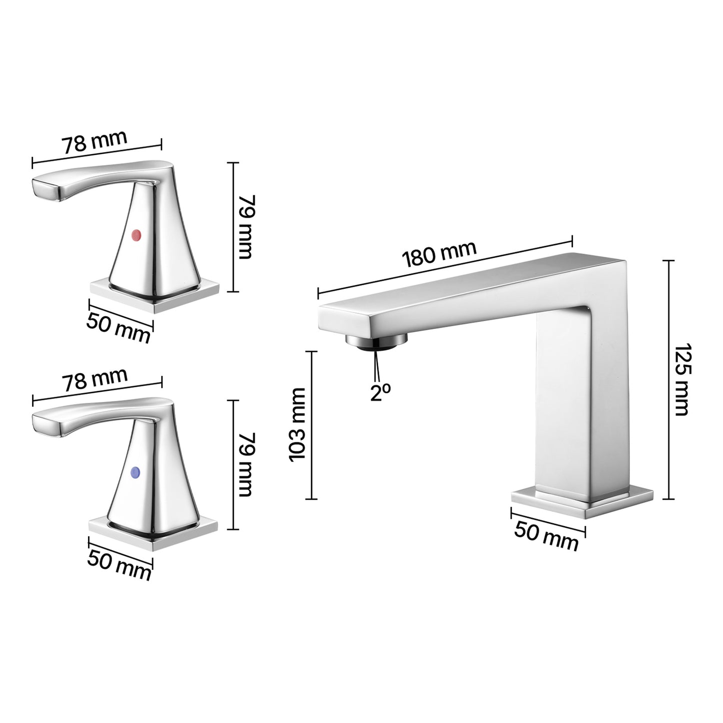 VEVOR Roman Tub Faucet, 3 Hole Waterfall Bathtub Faucet, Bath Tubs Faucets Set with 2 Handles, Roman Tub Faucets Deck Mount for Pet Washing, Baby Care, Adult Bathing, Silver, Right-Angle Spout Design