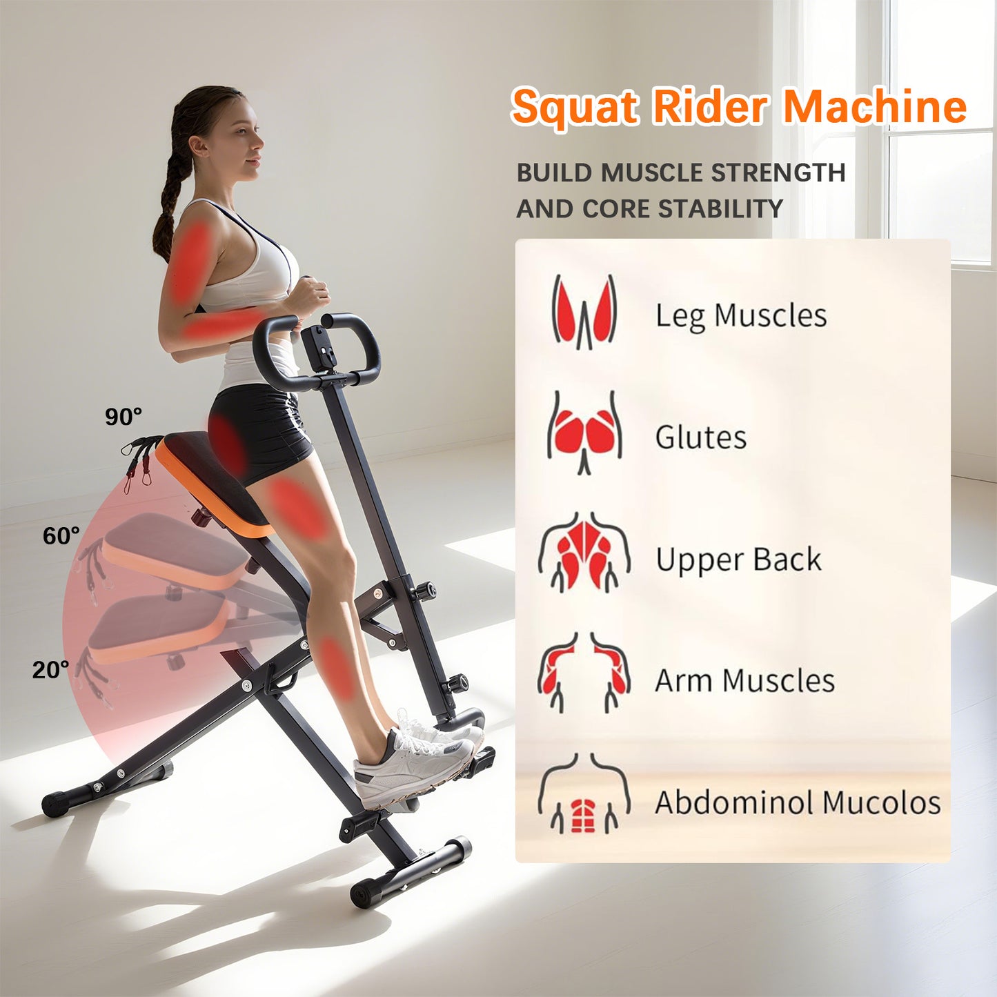 Roeitrainer – Roeimachine – Fitnessapparaat – Roeiapparaat – Opvouwbare Fitnessmachine – Volledige Lichaamstraining – Wolfraamstaal Frame – Max. 120 kg Belastbaar Gewicht