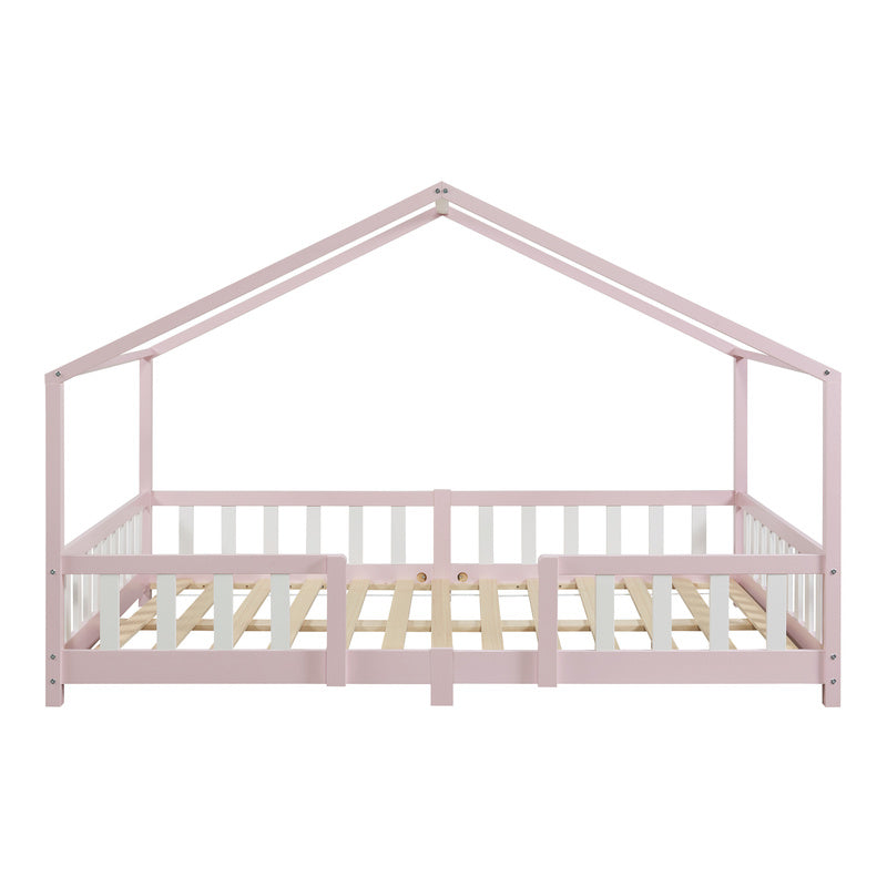 Kinderbed – Kinderbedden – Bedhuisje – Kinderbed Frame – Kinderbed 120x200cm – Valbeveiliging – Massief Dennenhout