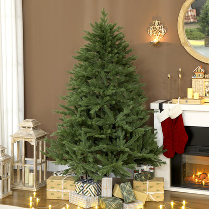Kunstkerstboom – Nepkerstboom – Valse Kerstboom – Sfeervolle Boom – Kerstdecoratie – Realistische Takken – Inklapbare Takken – Houten Standaard