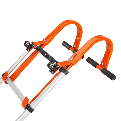 Ladderhaak – Dakhaak – Nokhaak – Ladderstabilisator – Ladderhouder – Stalen Constructie – 360° Draaibare Wielen