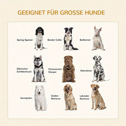 Hondenbench – Hondenkooi – Hondenhok – Bench – Dierenkooi – 2 Deuren – Stevig Linnen – Afneembare Mat – Comfortabel en Veilig – 94 x 60 x 71,5 cm – Wit