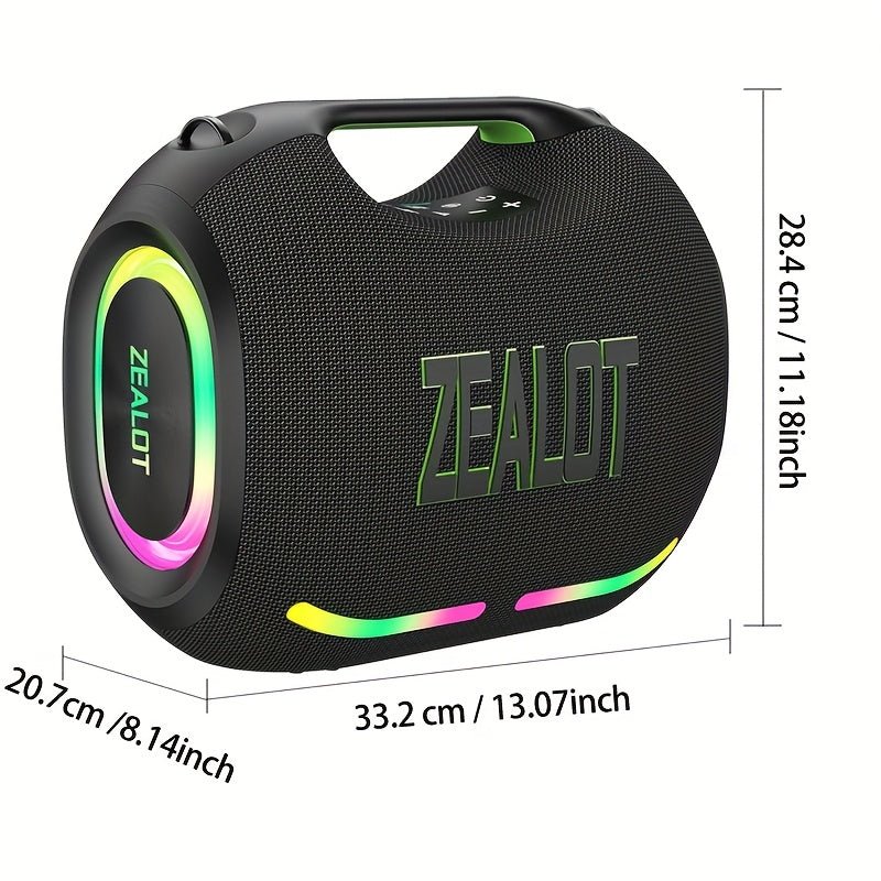 Draagbare Draadloze Speaker – Bluetooth Speaker – Portable Speaker – Outdoor Speaker – Party Speaker – Zwart – 36 Uur Speeltijd – IPX5 Waterbestendig