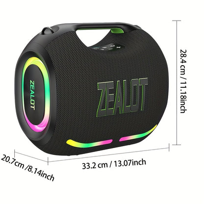 Draagbare Draadloze Speaker – Bluetooth Speaker – Portable Speaker – Outdoor Speaker – Party Speaker – Zwart – 36 Uur Speeltijd – IPX5 Waterbestendig