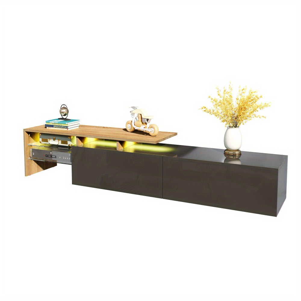 Modern TV Stand with Storage - Minimalist Entertainment Center, Heavy-Duty Construction, Cable Management, for Living Room, Home Theater - Elegant White Media Console for TVs, Gaming Consoles, Streaming Devices - Space-Saving
