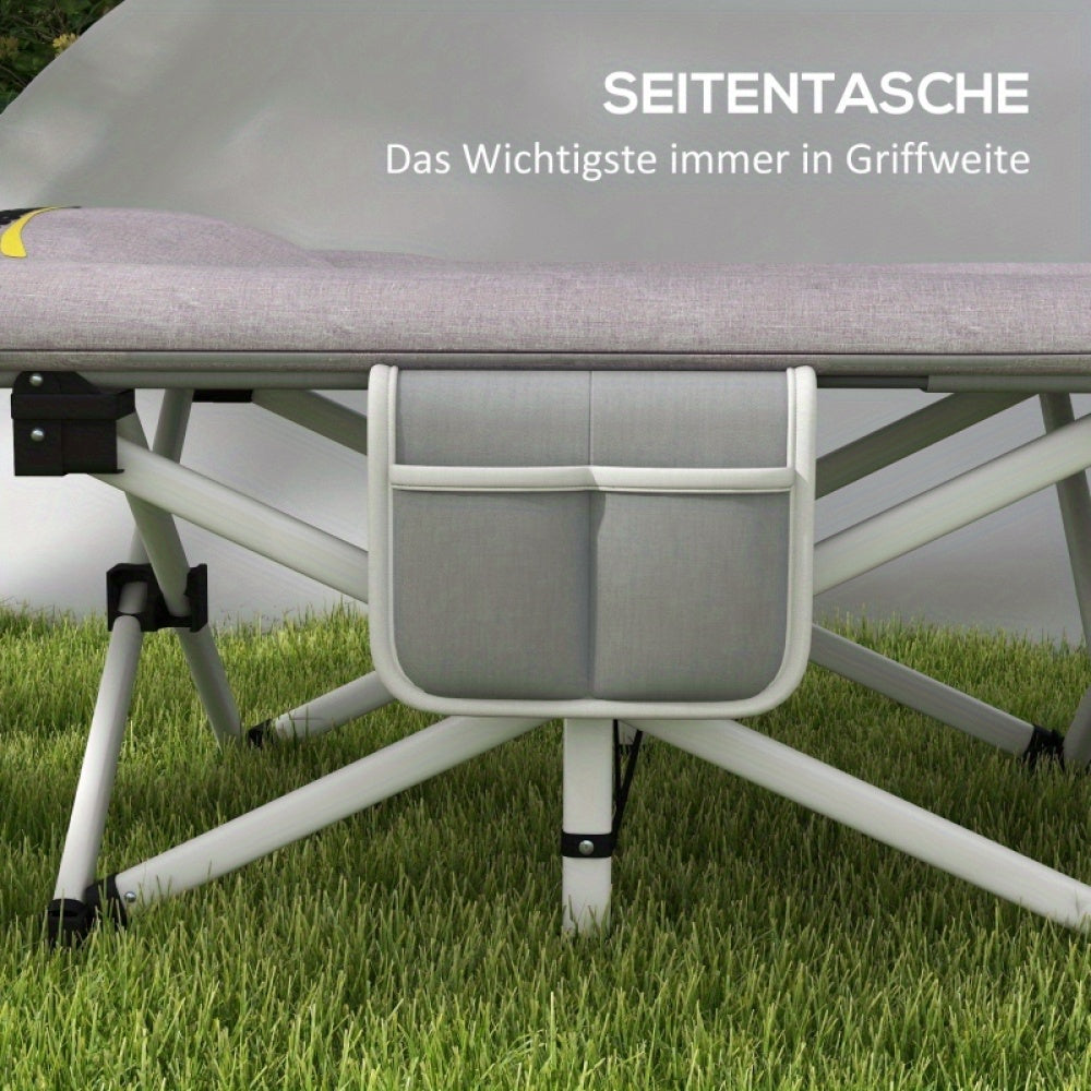 Campingbed – Reisbed – Veldbed – Opvouwbaar Bed – Kampeerbed – Opvouwbaar Met Draagtas – Max. 200 kg Draagkracht – Oxford Stof 200x65x42 cm