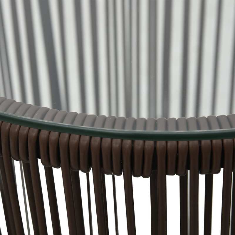 Bistro Set – Tuinset – Balkonset – Terrasmeubilair – Rattan Meubel – 3-delig – Comfortabele Kussens – Weerbestendig PE-Rattan – Bruin
