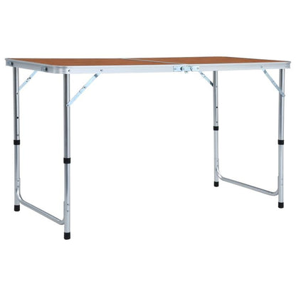 Campingtafel – Inklapbare Tafel – Picknicktafel – Kampeertafel – Lichtgewicht Aluminium – Verstelbare Hoogte – Draagvermogen 50 Kg