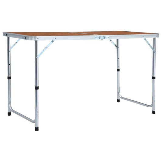 Campingtafel – Inklapbare Tafel – Picknicktafel – Kampeertafel – Lichtgewicht Aluminium – Verstelbare Hoogte – Draagvermogen 50 Kg
