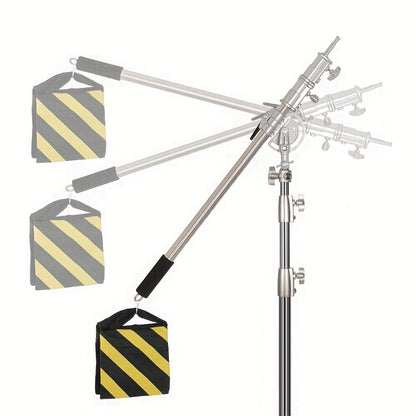 Lampstatief – Lichtstatief – Katrolstatief – Statieven – Opbouwstatief – RVS 320 cm – Verstelbare Schuine Arm en Zandzak