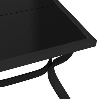 Tuintafel Zwart – Buiten Tafel – Terrastafel – Tuinmeubel – Eettafel – Aluminium – 180x80x70 cm – Modern & Makkelijk In Elkaar Te Zetten