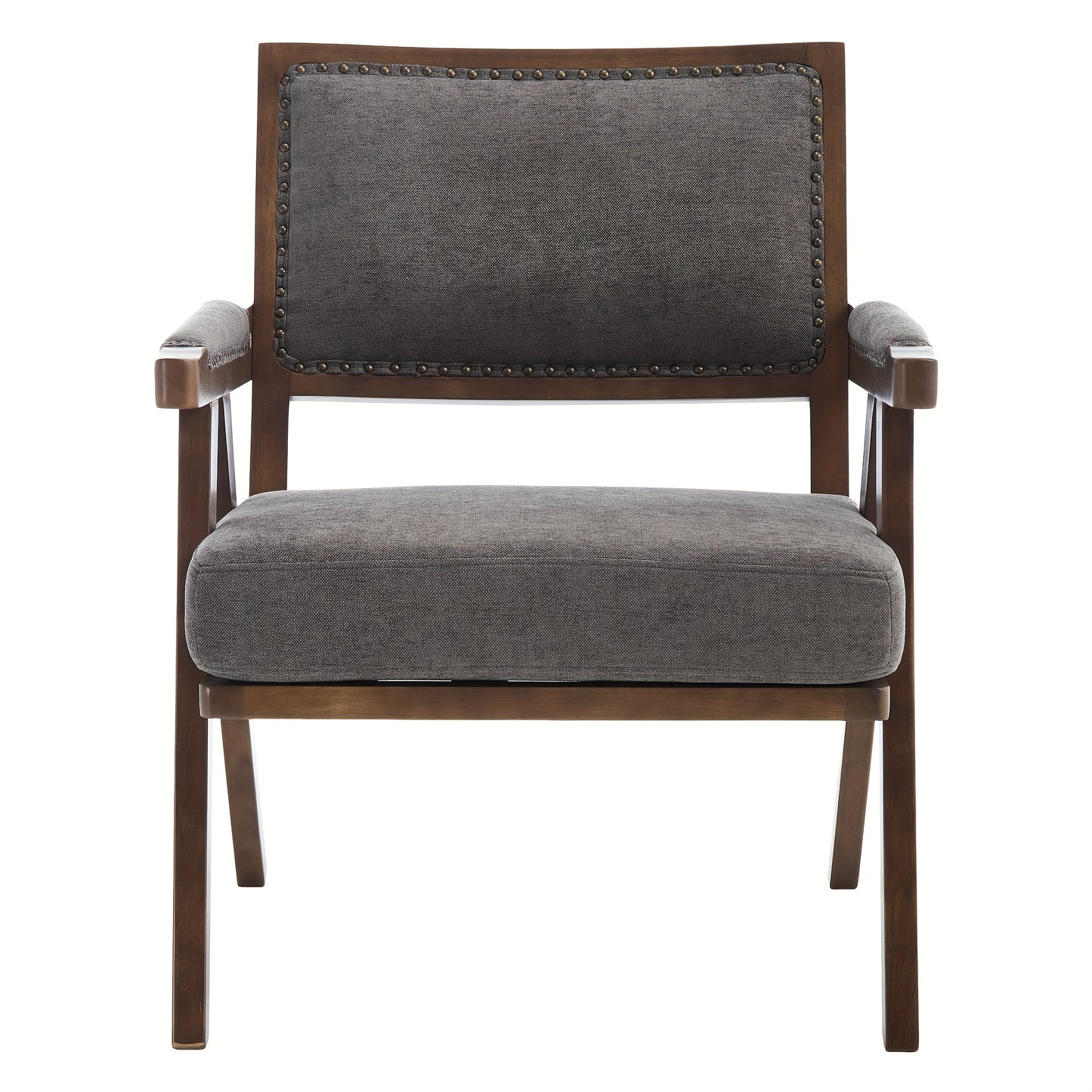 Lounge Chair – Fauteuil – Zitstoel – Armstoel – Relaxstoel – Grijs – Bamboe Frame – Eenvoudige Montage
