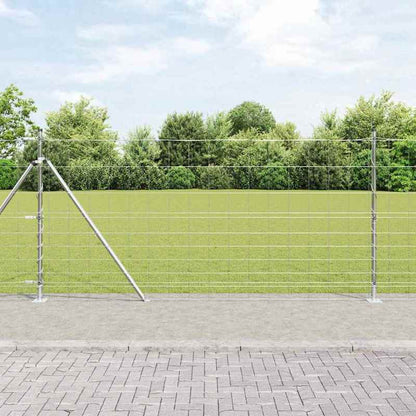 Solid Wild fence Silvery 25 x 1.2m galvanized steel, Garden Fencing, Yard Divider, Modern Fencing, Minimalist Barrier, Weatherproof Fence, Rustresistant Material, Metal Fencing, Security Fence, Property Boundary