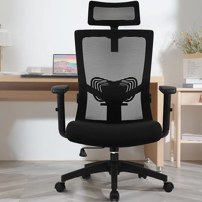 Office Chair Ergonomic Chair with Pressure Relief, Breathable Desk Chair, Executive Chair with 90-135° Rocking Function, Softly Padded, Loadable up to 150kg for Home Office