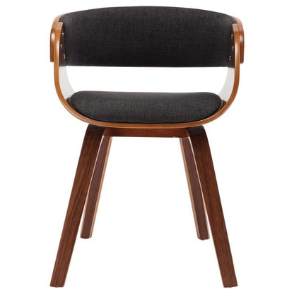 Eetkamerstoelen – Stoelen – Dining Stoelen – Zitmeubels – Stoel Set – Grijs – Stoffen Bekleding – Hardhouten Frame – Comfortabel & Onderhoudsvriendelijk