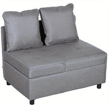 Multifunctionele Slaapstoel – Slaapbank – Slaapfauteuil – Zetelbed – Opklapbare Fauteuil – Ruimtebesparend Ontwerp – Comfortabele Foam Bekleding – Donkergrijs