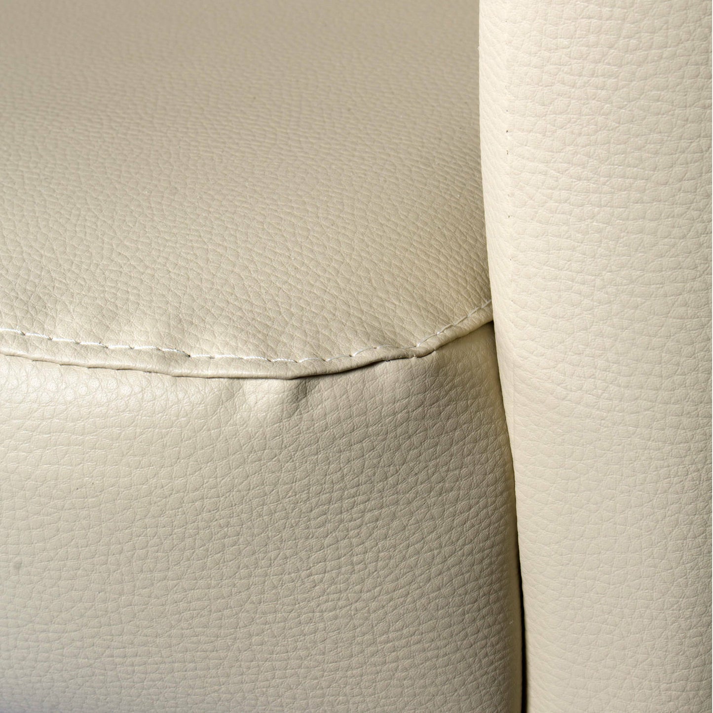 Dpanett Armchair, Upholstered Living Room Chair, Padded Seat with Eco-Leather Armrests, 64x63x76 cm, Available in 5 Colors
