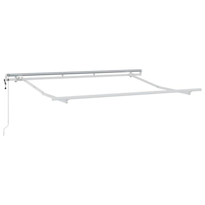 Inklapbare Zonwering – Terraszonwering – Buitenluifel – Schaduwdoek – Zonbescherming – Stevig Metalen Frame – 3,5 x 2 Meter – Wit