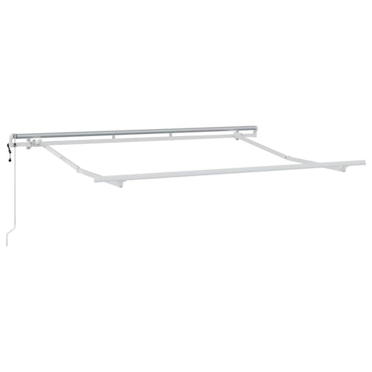 Inklapbare Zonwering – Terraszonwering – Buitenluifel – Schaduwdoek – Zonbescherming – Stevig Metalen Frame – 3,5 x 2 Meter – Wit
