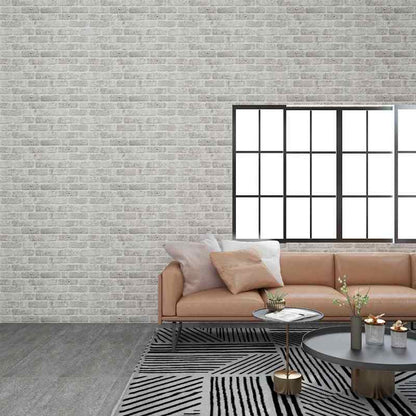 3D Wandpanelen Baksteenlook – Muurpanelen Zelfklevend – 3D Paneel EPS – Faux Brick Wanddecoratie – Lichtgrijs Baksteenpatroon – Eenvoudige Installatie – Overschilderbaar & Vochtbestendig
