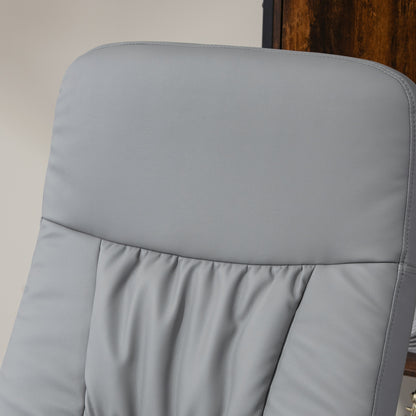 Fauteuilset – Relaxfauteuil – Ligstoel – Stoel Met Voetenbank – Verstelbare Fauteuil – Lichtgrijs – Verstelbare Hoogte – Kantelbare Rugleuning