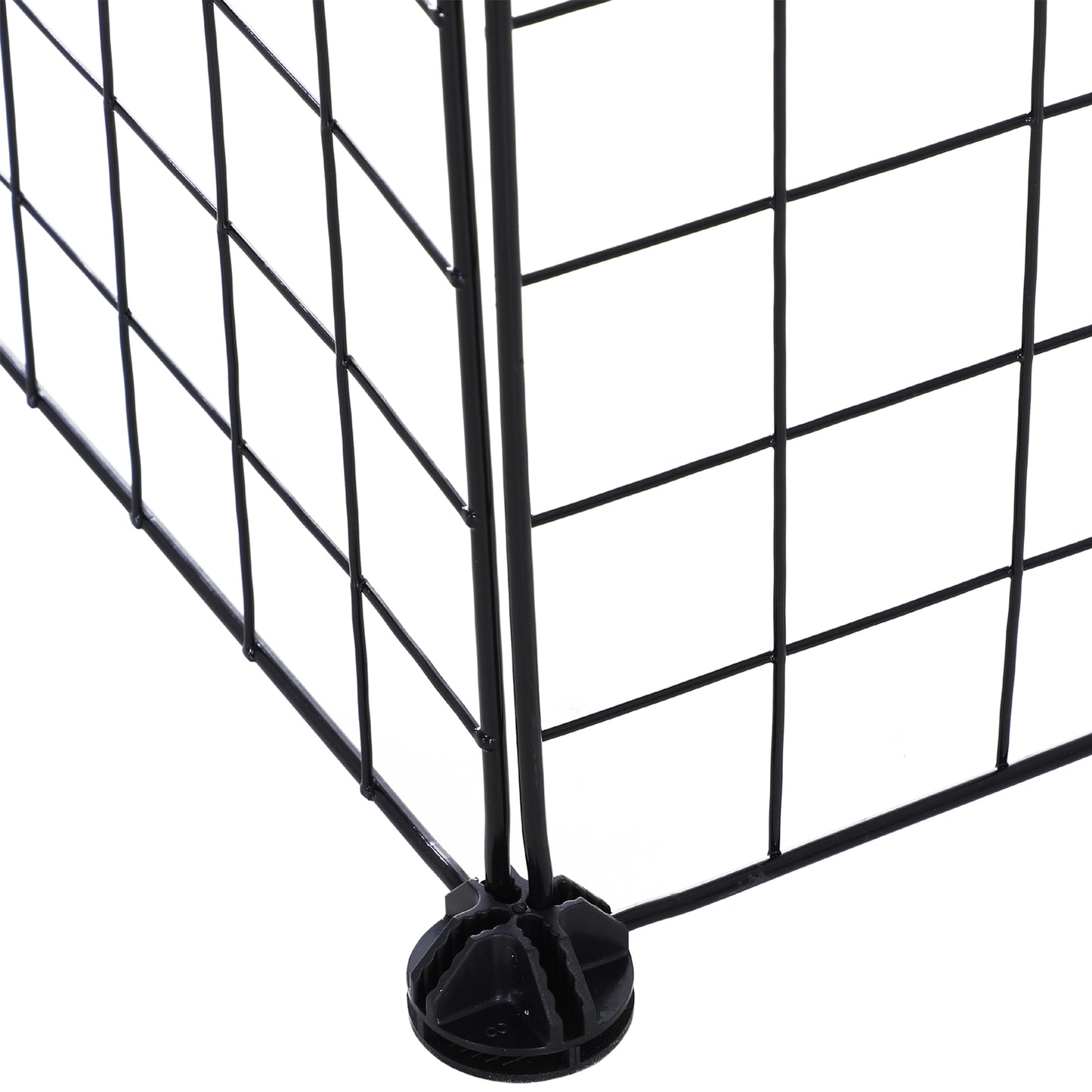 Speelomheining Klein Dieren – Ren Voor Cavia’s – Konijnenren – Draadomheining – Huisdierren Zwart – Modulair 2 Laags – Afgeronde Randen – Robuust Draadmetaal 146x73x73 cm