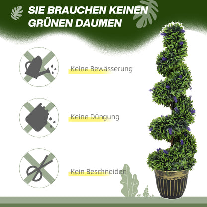 Kunstplant – Kunstbloem – Decoratieplant – Kunstboom – Kunstplantenset – Onderhoudsvrij – 115 cm Hoog