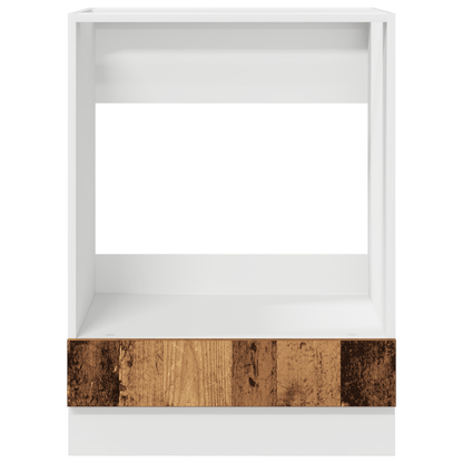Keukenkastje – Opbergkast – Voorraadkast – Ovenkast – Dressoir – Old Wood Afwerking – Compact 60x46x81,5 cm – Duurzaam Spaanplaat Bruin