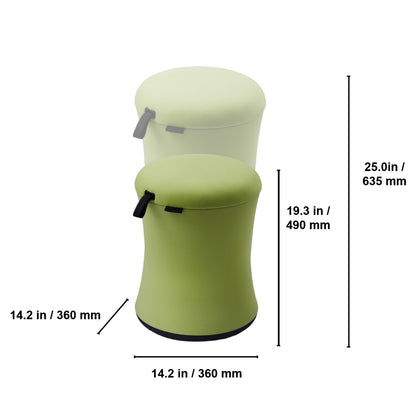 Wobbelstoel – Actieve Werkstoel – Balansstoel – Wobbelstoel Verstelbaar – Zithulpmiddel – 360° Draaibaar – Verstelbare Hoogte 49-64 cm