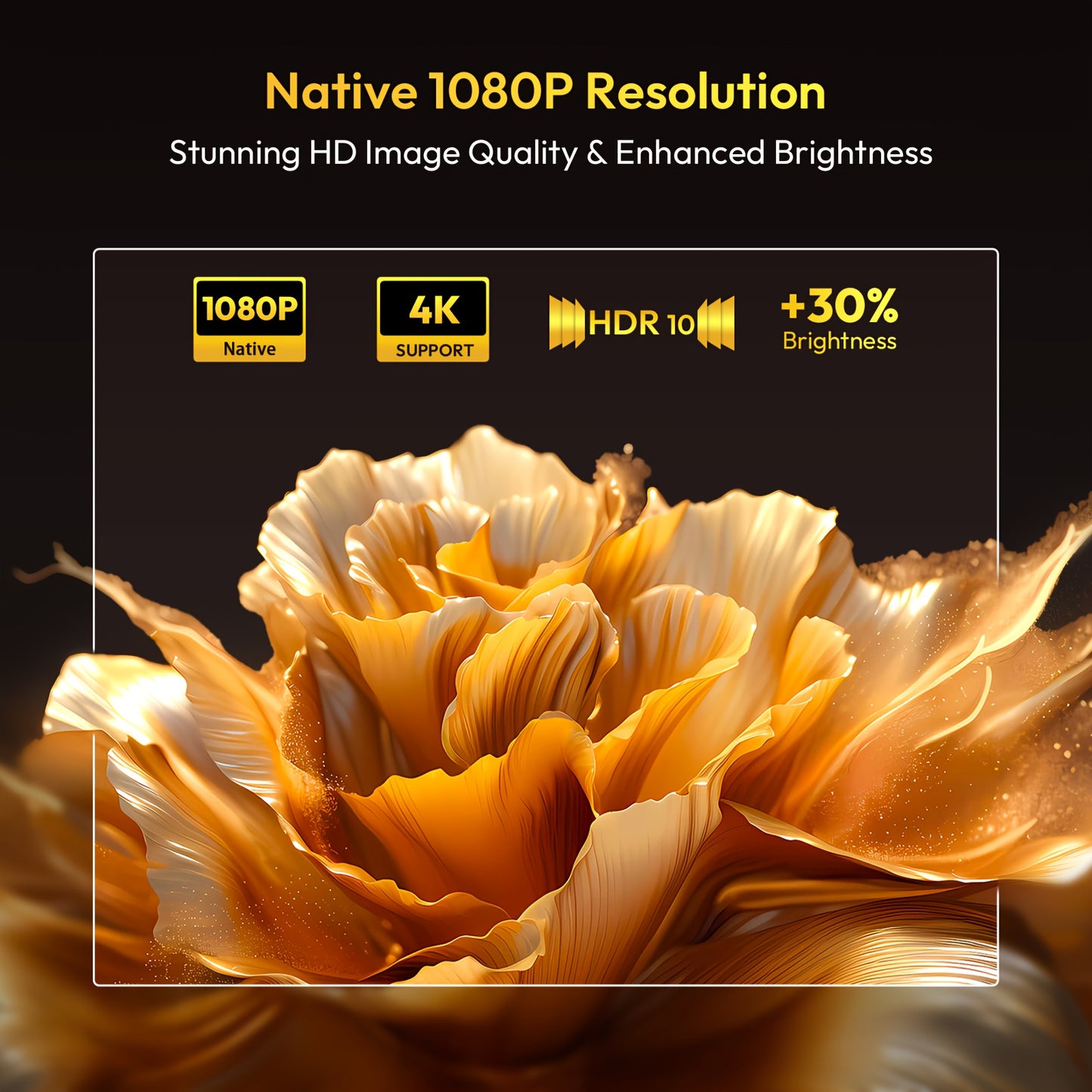 Beamer – Projector – Mini Beamer – Home Cinema – Smart Projector – Full HD 1920x1080 – Android 11 met Autofocus & Keystone Correctie – 650 ANSI Lumens