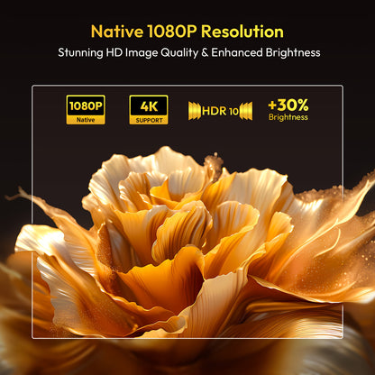 Beamer – Projector – Mini Beamer – Home Cinema – Smart Projector – Full HD 1920x1080 – Android 11 met Autofocus & Keystone Correctie – 650 ANSI Lumens
