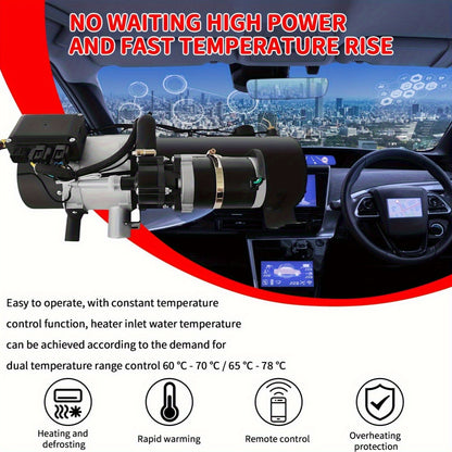 12V Hydraulische Kachel – Hydraulische Verwarming – Diesel Motorverwarmer – Coolant Heater – Caravan Kachel – 10KW Vermogen – Snel Warmte Voor Motor En Cabine